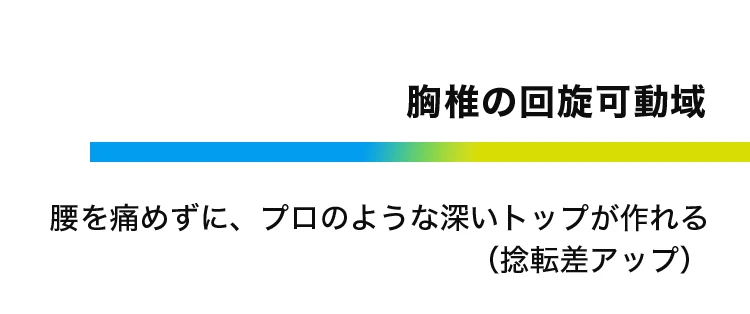 胸椎の回旋可動域